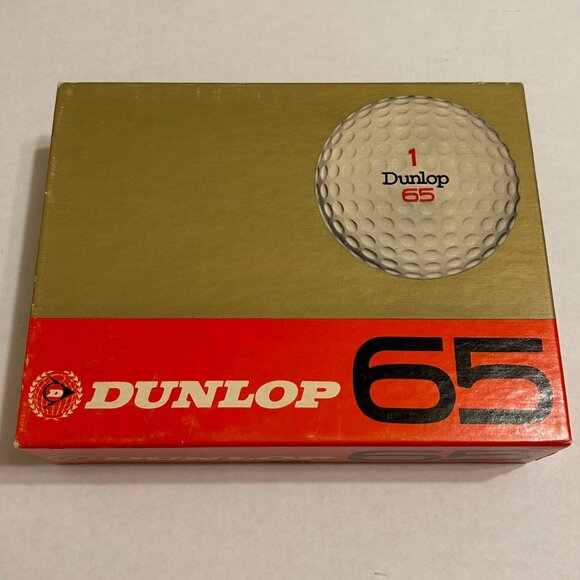 Dunlop 65 Vintage Golf Balls in Original Packaging-Box of 12 (Unused) - Picture 1 of 13